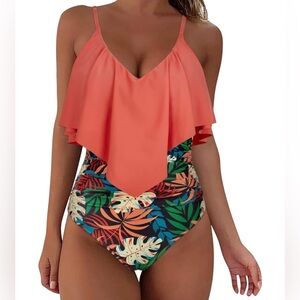 Ruffle One Piece Swimsuit